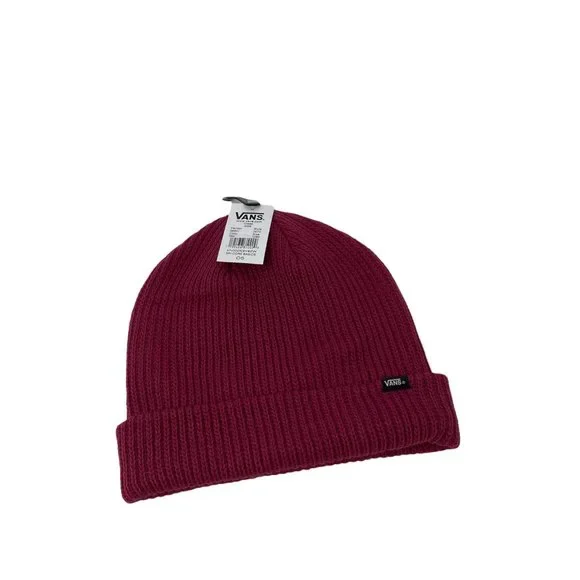Vans MN Core Basics Red Maroon Women's Hat Beanie VN000K9Y6ZW - Picture 4 of 4
